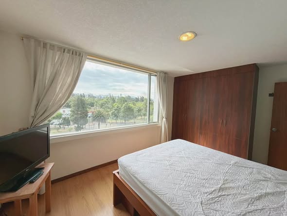 Departamento amoblado en arriendo frente al parque La Carolina