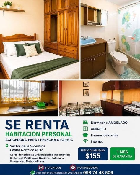 Habitación amoblada en arriendo en La Vicentina — foto 2 de 2